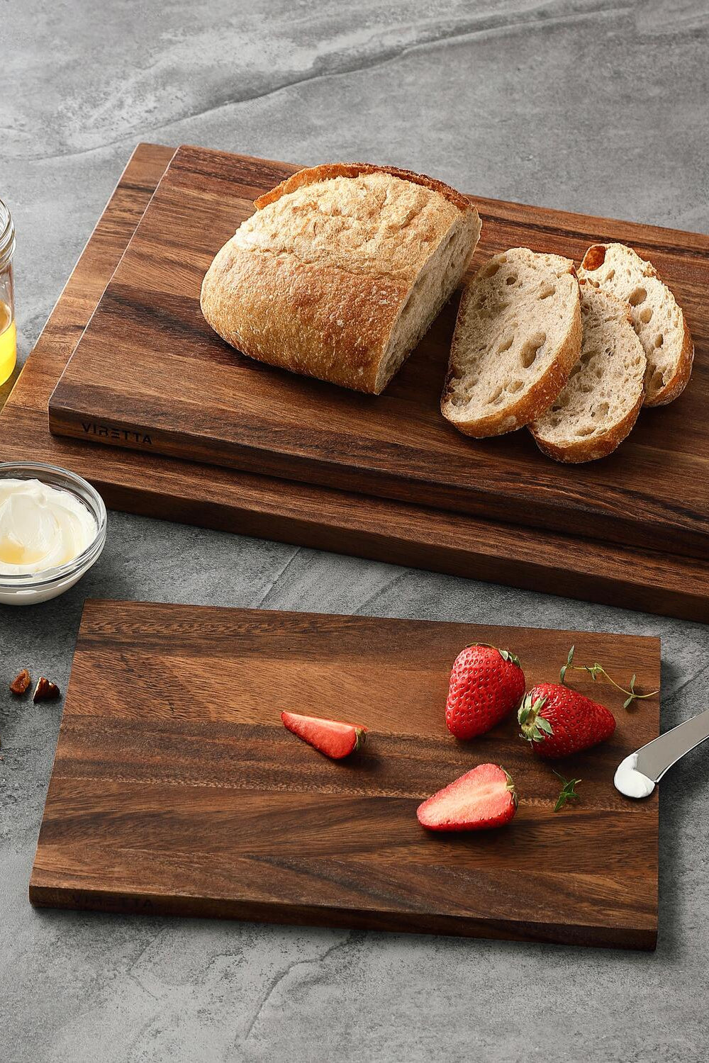 Valnød skærebræt - L30 cm